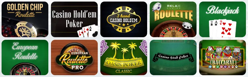 Jeux de table au Bitkingz Casino